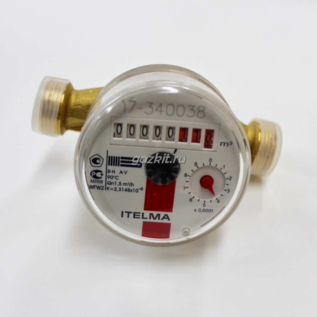 Счетчик горячей воды «Итэлма WFK20.D110» (Ду15,L110) 