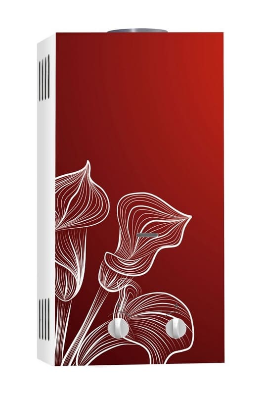 Газовая колонка NEVA 4510 красный цветок