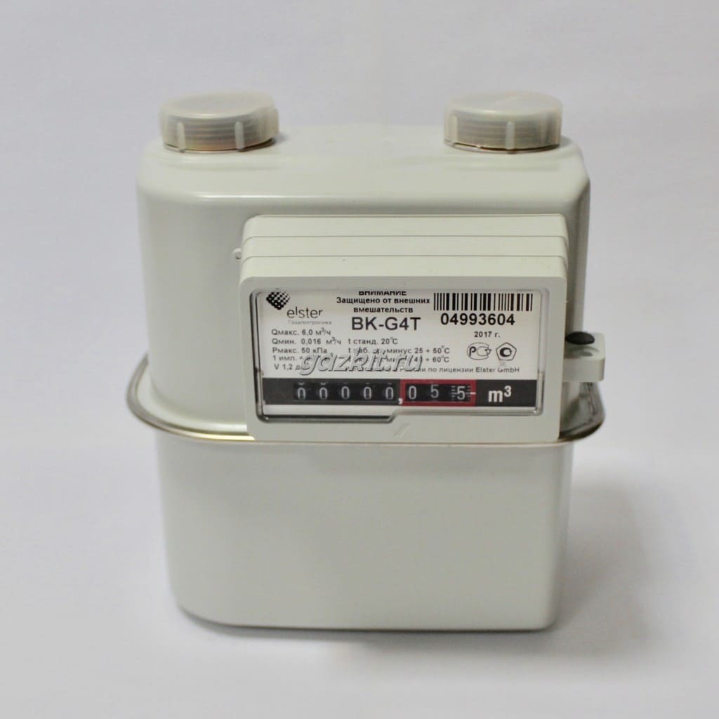 Газовый счетчик ВК-G4Т левый, с термокоррекцией